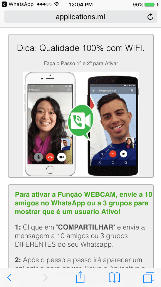 Campanha maliciosa no WhatsApp explora novo recurso de chamada de vídeo2